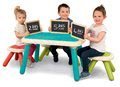 Stôl pre deti KidTable Smoby zelená/modrá/červená s UV filtrom od 18 mes