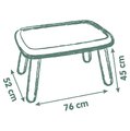 Stôl pre deti KidTable Life Smoby šedozelený s UV filtrom 76*52*45 cm od 18 mes - model 2025