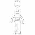 Nerozbitná dojčenská fľaša Beaba Zajačik 330 ml s držiakom žltá od 0 mesiacov