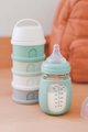 Dávkovač sušeného mlieka Formula Milk Container Beaba 4-dielny Cotton White Sage Green sivo-zelený od 0 mes