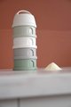 Dávkovač sušeného mlieka Formula Milk Container Beaba 4-dielny Cotton White Sage Green sivo-zelený od 0 mes