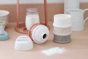 Dávkovač sušeného mlieka Formula Milk Container Cotton White Terracotta Beaba 4 dielny oranžovo-hnedý od 0 mes BE911728