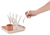 Odkvapkávač dojčenských fliaš Forest Draining Rack Terracotta Clay Beaba modulárny na 6 fliaš oranžový od 0 mes BE911730