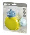 Fľaštička silikónová Beaba Babypote® pre bábätká zelená od 12 mesiacov