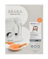 Aparat de gătit pe aburi şi mixer Beaba Babycook® Duo Plus White Silver dublu de la 0 luni