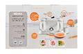 Aparat de gătit pe aburi şi mixer Beaba Babycook® Duo Plus White Silver dublu de la 0 luni