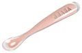 Lyžička pre deti Beaba Ergonomic 1st age Old Pink zo silikónu ružová 17 cm od 4 mes