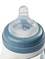 Sticla biberon bebeluși Beaba Learning Cup 2in1 Windy Blue 210 ml albastră cu pai de la 4 luni