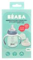 Fľaša Bidon na učenie pitia Beaba Learning Cup 2in1 Windy Blue 210 ml so slamkou modrá od 4 mes