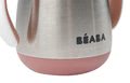 Fľaša Bidon s dvojitými stenami Stainless Steel Straw Cup Beaba Old Pink 250ml ružová z nehrdzavejúcej ocele od 8 mes
