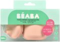 Hrnček pre bábätká Silicone Learning Cup Pink Beaba s vrchnákom na učenie sa piť od 8 mes ružový