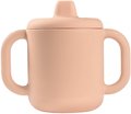 Hrnček pre bábätká Silicone Learning Cup Pink Beaba s vrchnákom na učenie sa piť od 8 mes ružový