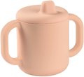 Hrnček pre bábätká Silicone Learning Cup Pink Beaba s vrchnákom na učenie sa piť od 8 mes ružový