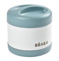 Jedálenská súprava On-the-go Mealtime Beaba Windy Blue s izotermickou taškou a pohárom s termoskou na jedlo a lyžičkou na kŕmenie sivo-modrá od 8 mes