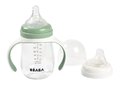 Fľaša Bidon na učenie pitia 2in1 Training Bottle Beaba Sage Green 210 ml zelená od 4 mes