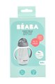 Fľaša Bidon na učenie pitia Straw Cup Beaba Mineral Grey 300 ml so slamkou sivá od 8 mes