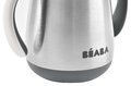 Fľaša Bidon s dvojitými stenami Stainless Steel Straw Cup Beaba Mineral Grey 250 ml z nehrdzavejúcej ocele sivá od 8 mes