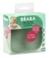 Miska pre bábätká Silicone Suction Bowl Beaba Sage Green zo silikónu zelená od 4 mes