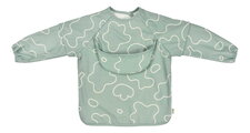 Podbradník 2v1 Bib with Removable Sleeves Sage Green Beaba s odnímateľnými rukávmi vodeodolný zelený od 4 mes BE913577