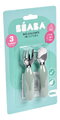 Prvý detský príbor Stainless Steel Pre-Cutlery Sage Green Beaba vidlička a lyžička zelený od 10 mes BE913580