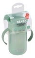 Hrnček pre bábätká 360° Learning Cup Sage Green Beaba na samostatné pitie 340 ml zelený od 12 mes