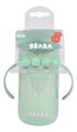 Hrnček pre bábätká 360° Learning Cup Sage Green Beaba na samostatné pitie 340 ml zelený od 12 mes BE913582