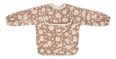 Podbradník 2v1 Bib with Removable Sleeves Savannah Bloom Beaba s odnímateľnými rukávmi vodeodolný hnedý od 4 mes BE913597