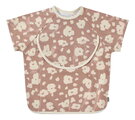 Podbradník 2v1 Bib with Removable Sleeves Savannah Bloom Beaba s odnímateľnými rukávmi vodeodolný hnedý od 4 mes BE913597