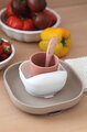 Jedálenská súprava Silicone Meal Set Terracotta Gazelle Beaba zo silikónu 4 dielna hnedo-oranžová od 4 mes