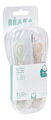 Tréningové lyžičky Second Age Silicone Spoons Clay Misty Green Beaba zo silikónu na samostatné jedenie 2 kusy zeleno-hnedé od 8 mes