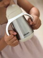 Fľaša s dvojitými stenami Stainless Steel Straw Cup Clay Beaba z nehrdzavejúcej ocele 250 ml hnedá od 8 mes