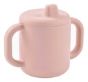 Hrnček pre bábätká Silicone Training Cup Cotton Candy Beaba s vrchnákom na samostatné pitie ružový od 8 mes
