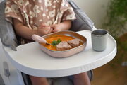 Jedálenská súprava Stainless Steel Meal Set Cotton Candy Beaba z nehrdzavejúcej ocele 3 dielna ružová od 4 mes