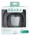 Jedálenská súprava Stainless Steel Meal Set Cotton Candy Beaba z nehrdzavejúcej ocele 3 dielna ružová od 4 mes