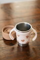 Hrnček pre deti Stainless Steel Learning Cup Click & Drink BigLove Beaba na samostatné pitie z nehrdzavejúcej ocele hnedý od 12 mes