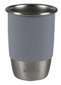 Hrnček pre deti Stainless Steel Learning Cup Click & Drink Pebble Beaba na samostatné pitie z nehrdzavejúcej ocele modro-zelený od 12 mes