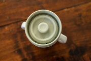 Hrnček pre deti Stainless Steel Learning Cup Click & Drink Pebble Beaba na samostatné pitie z nehrdzavejúcej ocele modro-zelený od 12 mes