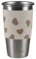 Súprava hrnčekov pre matku a dieťa Mini & Me 2 Stainless Steel Cups Click & Drink BigLove Beaba z nehrdzavejúcej ocele hnedé 2 kusy od 12 mes