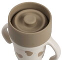 Súprava hrnčekov pre matku a dieťa Mini & Me 2 Stainless Steel Cups Click & Drink BigLove Beaba z nehrdzavejúcej ocele hnedé 2 kusy od 12 mes