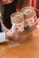 Súprava hrnčekov pre matku a dieťa Mini & Me 2 Stainless Steel Cups Click & Drink BigLove Beaba z nehrdzavejúcej ocele hnedé 2 kusy od 12 mes