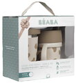 Súprava hrnčekov pre matku a dieťa Mini & Me 2 Stainless Steel Cups Click & Drink BigLove Beaba z nehrdzavejúcej ocele hnedé 2 kusy od 12 mes