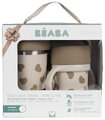 Súprava hrnčekov pre matku a dieťa Mini & Me 2 Stainless Steel Cups Click & Drink BigLove Beaba z nehrdzavejúcej ocele hnedé 2 kusy od 12 mes
