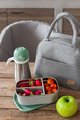 Box na desiatu Stainless Steel Lunch Box Beaba Velvet Grey/Sage Green 760 ml z nehrdzavejúcej ocele sivo-zelený