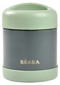 Termoska so širokým otvorom Stainless Steel Portion Beaba Mineral Grey Sage Green 300 ml z nehrdzavejúcej ocele zelená