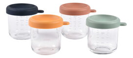 Sada dóz na jedlo Sunrise Color Mix Beaba 250 ml 4 kusy z kvalitného skla