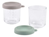 Sada dóz na jedlo Sage Green Gazelle Beaba 250 ml 2 kusy z kvalitného skla