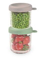 Sada dóz na jedlo Sage Green Gazelle Beaba 250 ml 2 kusy z kvalitného skla