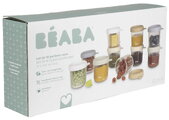 Sada dóz na jedlo Conservative Jars Natural Color Mix Beaba 250 ml 10 kusov z kvalitného skla
