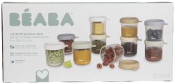 Sada dóz na jedlo Conservative Jars Natural Color Mix Beaba 250 ml 10 kusov z kvalitného skla