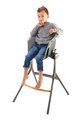Jedálenská stolička z dreva Up & Down High Chair Beaba polohovatelná do 6 výšok sivá od 6-36 mes